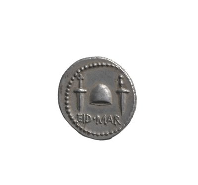 Denarius depicting the head of Brutus by Roman
